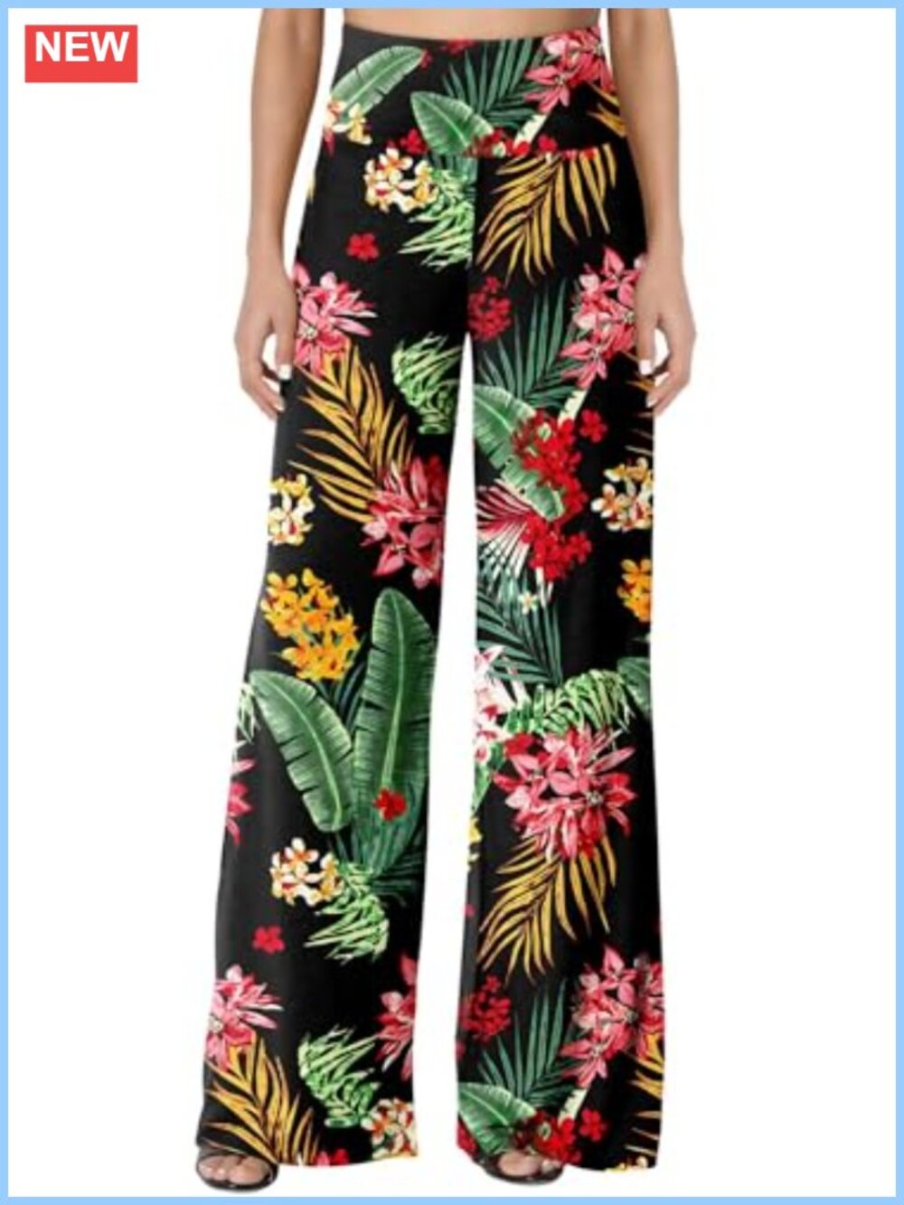 Women's Wide Leg Palazzo Pants High Waist Casual Lounge Pants Stretchy Flowy
